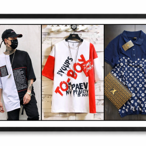 1pis Polo+2Pis drop shoulder T-shirt