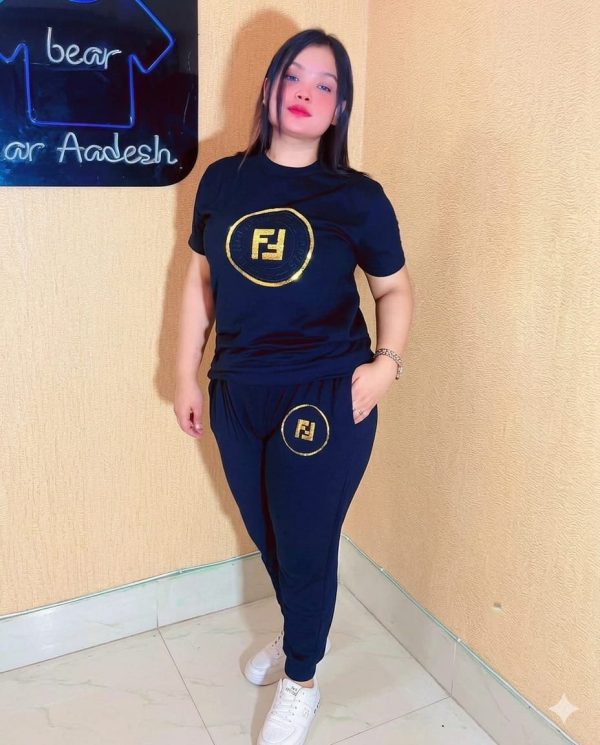 লেডিস সেট(টি-শার্ট+ট্রাউজার)