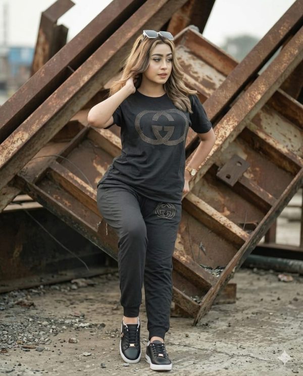 লেডিস সেট(টি-শার্ট+ট্রাউজার)