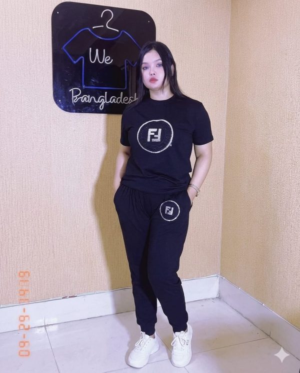 লেডিস সেট(টি-শার্ট+ট্রাউজার)