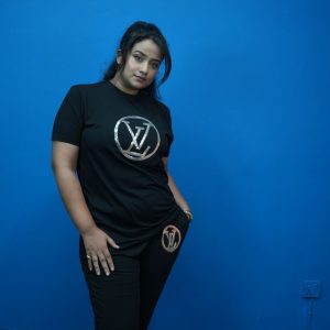 LVলেডিস সেট(টি-শার্ট+ট্রাউজার)