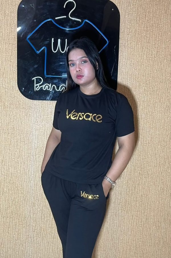 Varsace লেডিস সেট(টি-শার্ট+ট্রাউজার)